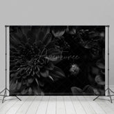 Aperturee - Aperturee Elegant Black Dahlia Artistic Maternity Backdrop